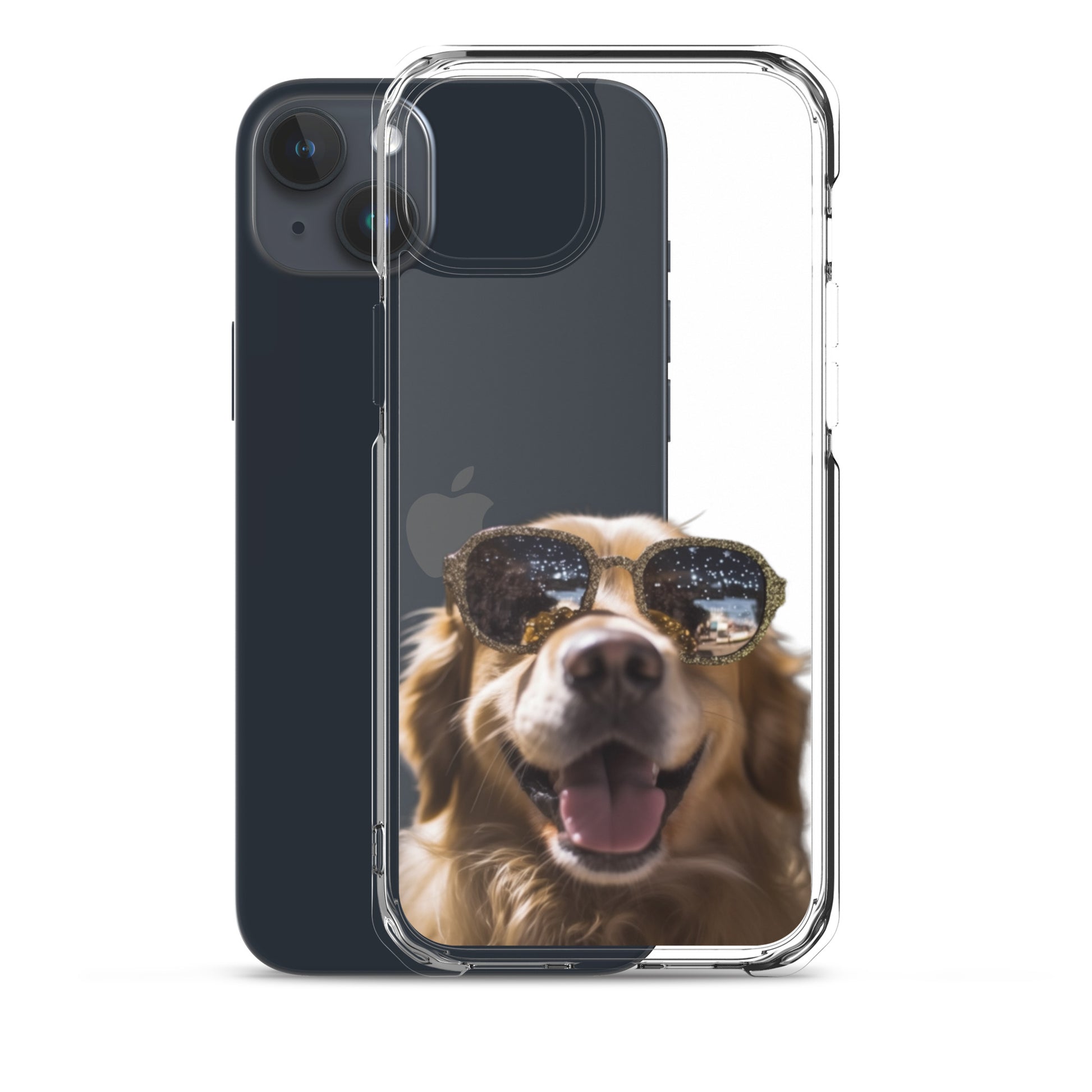 Glasses Dog C Clear Case for iPhone