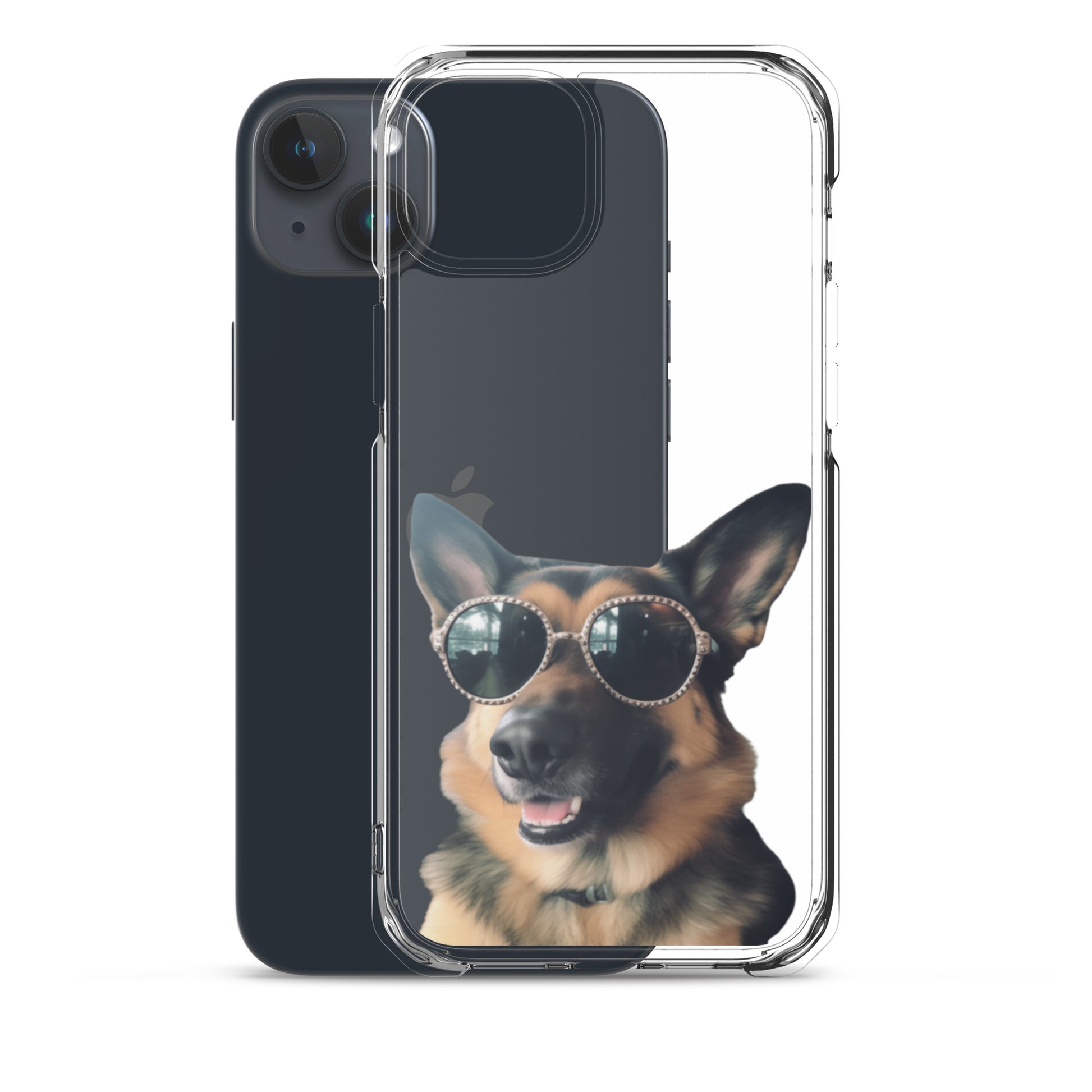 Glasses Dog D Clear Case for iPhone