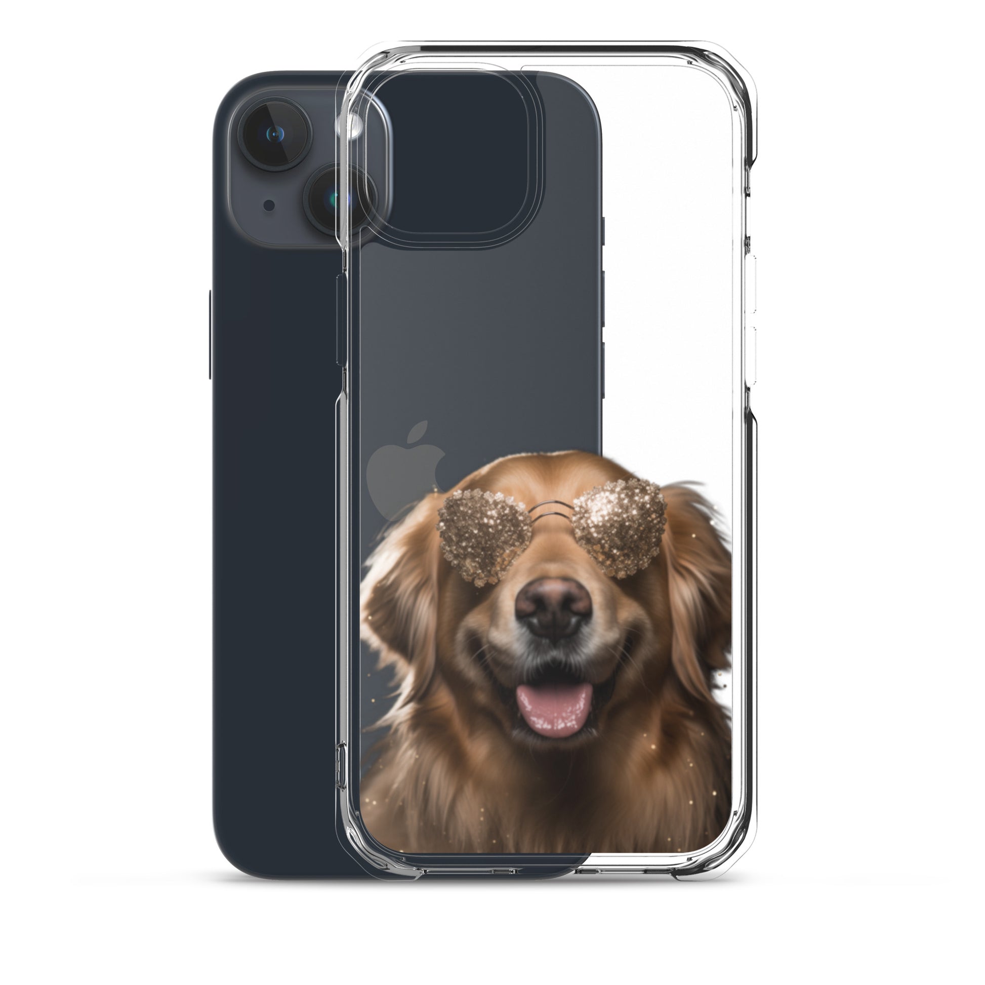 Glasses Dog G Clear Case for iPhone