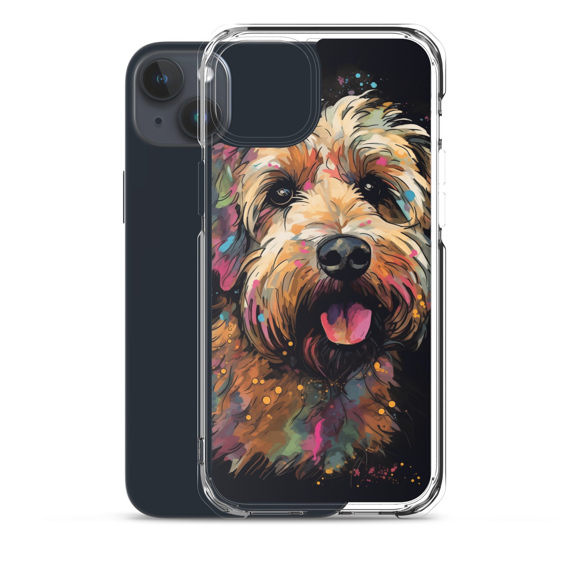 Van Gogh Style Dog A Clear Case for iPhone