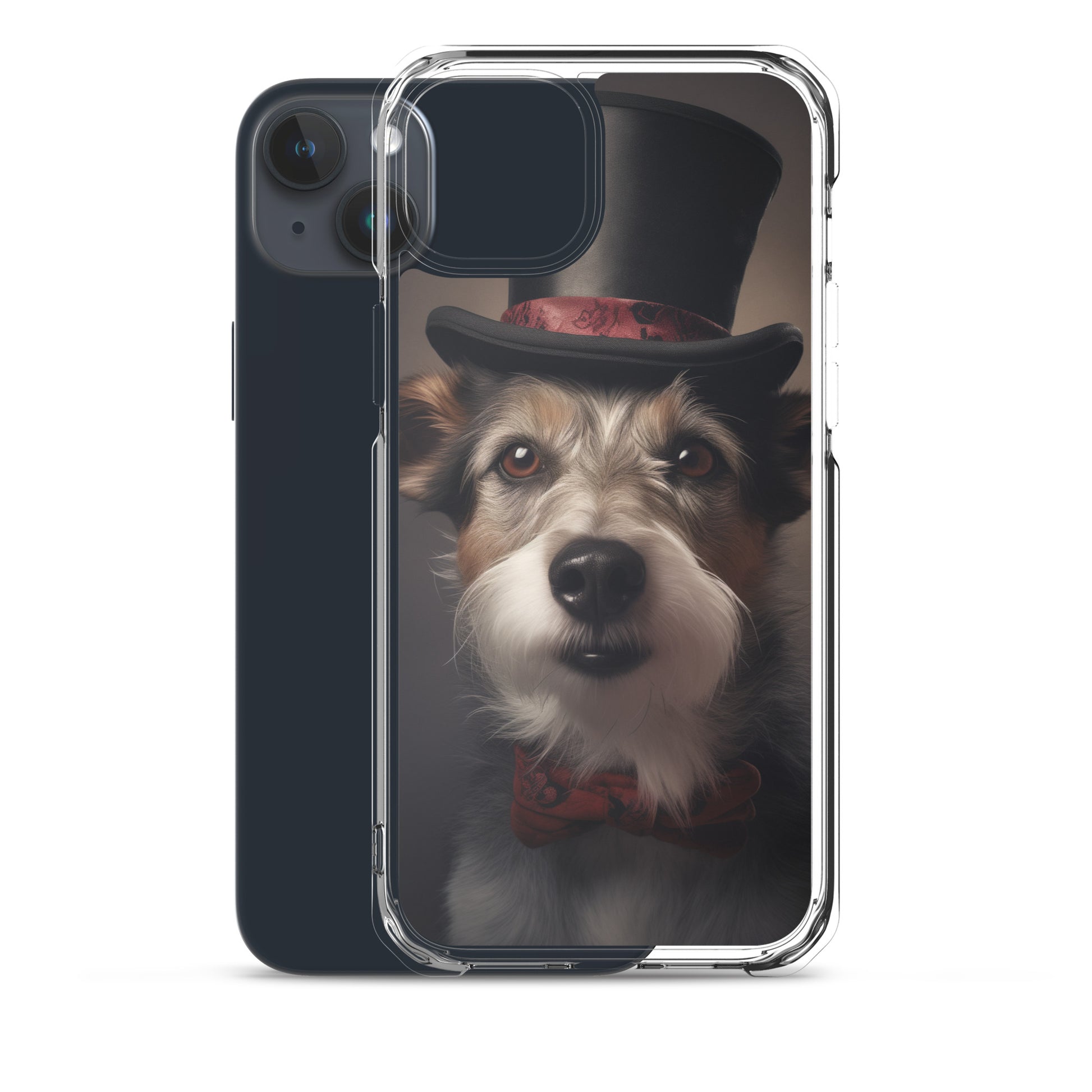 Top Hat Dog E Clear Case for iPhone