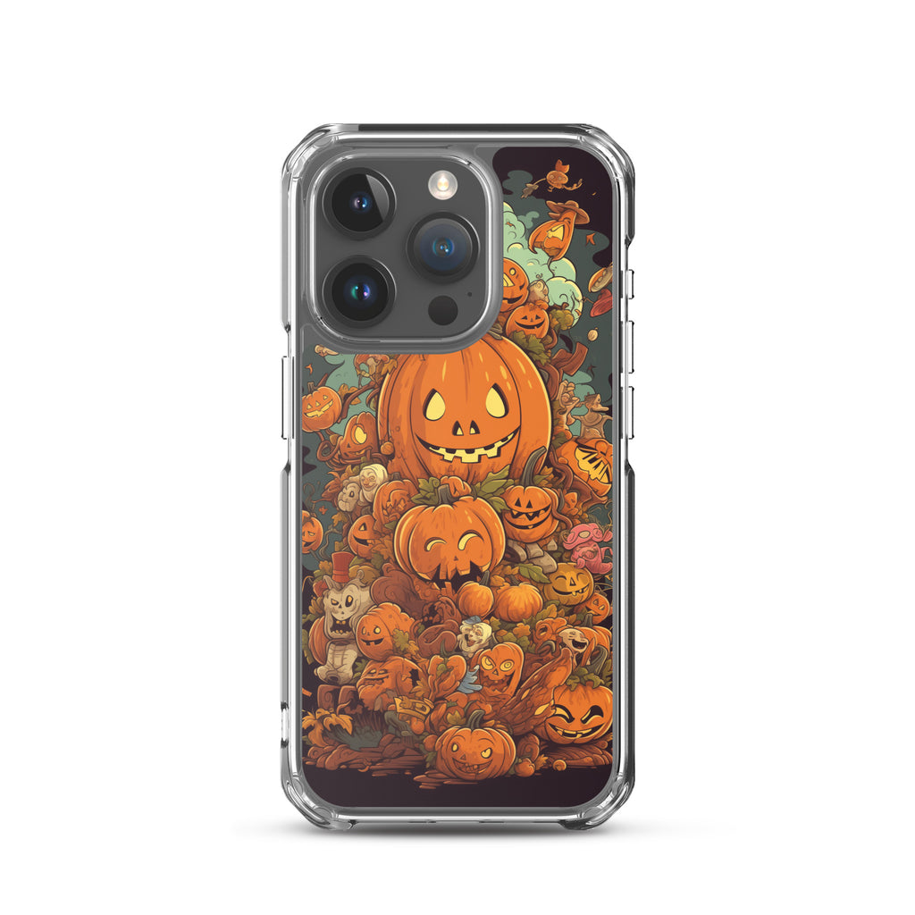 Halloween Pumpkin A Clear Case for iPhone