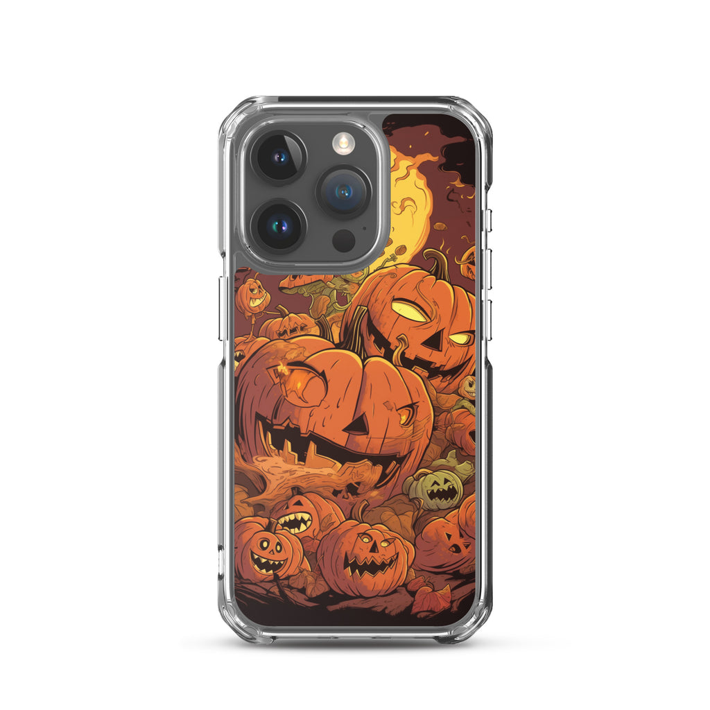 Halloween Pumpkin D Clear Case for iPhone