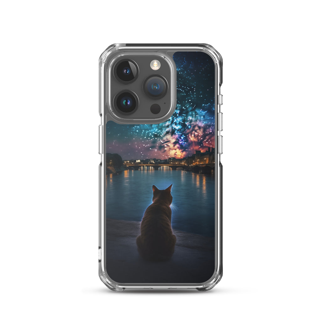 Starry Cat C Clear Case for iPhone