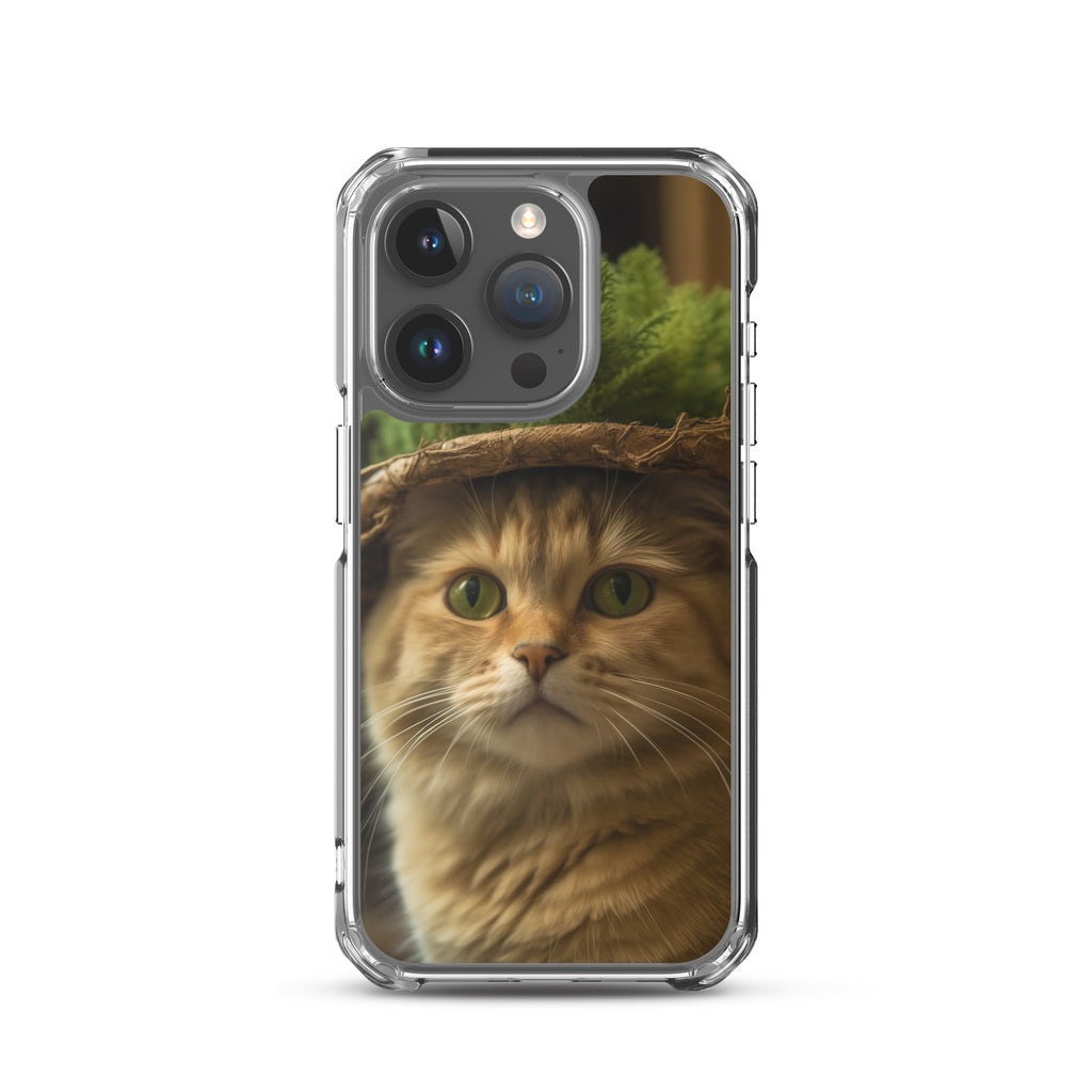 Cat Hat D Clear Case for iPhone