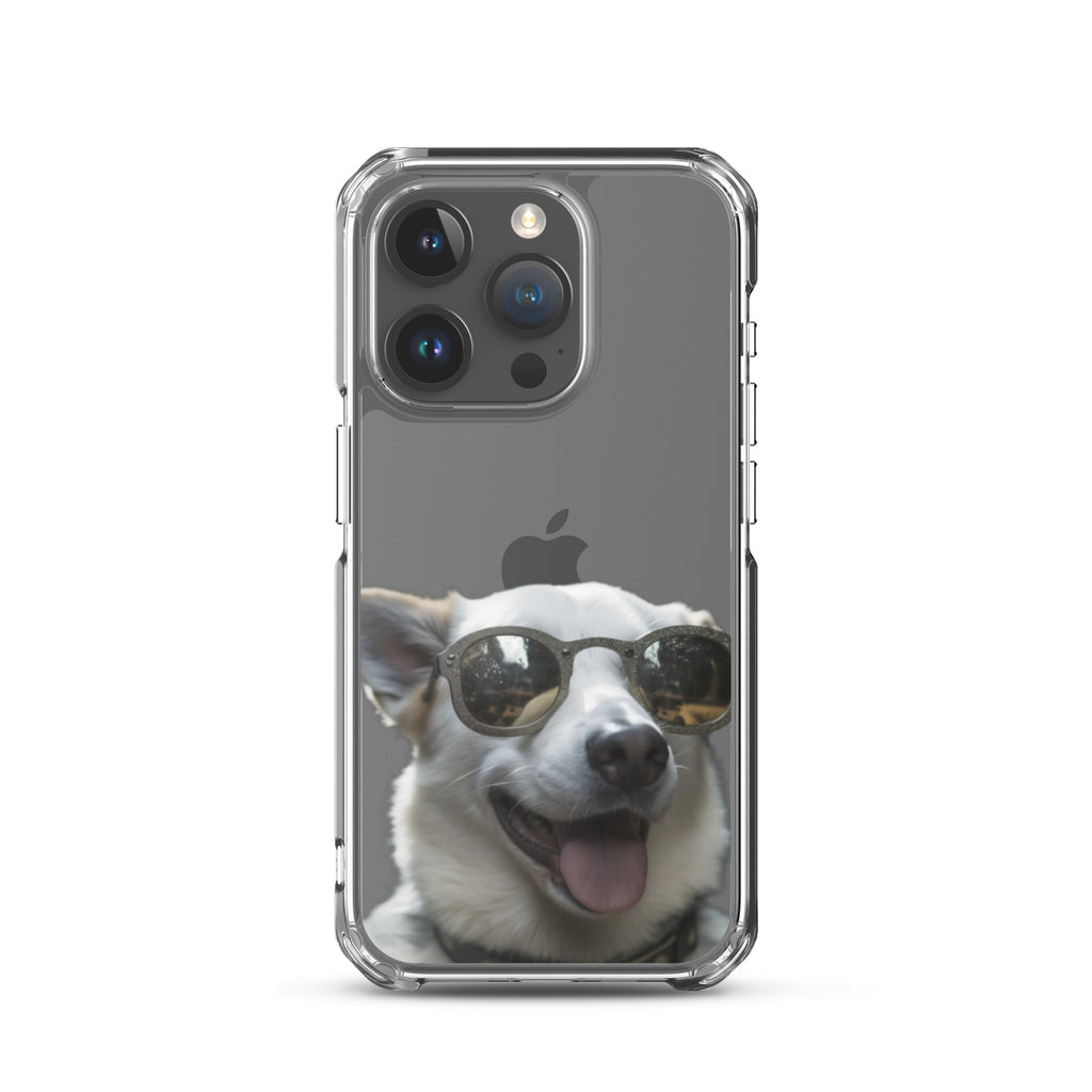 Glasses dog A clear case for iphone