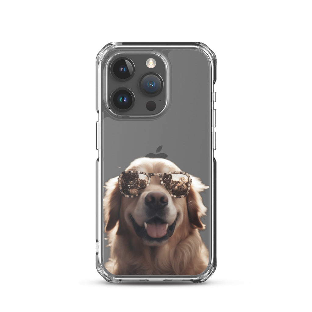 Glasses Dog K Clear Case for iPhone