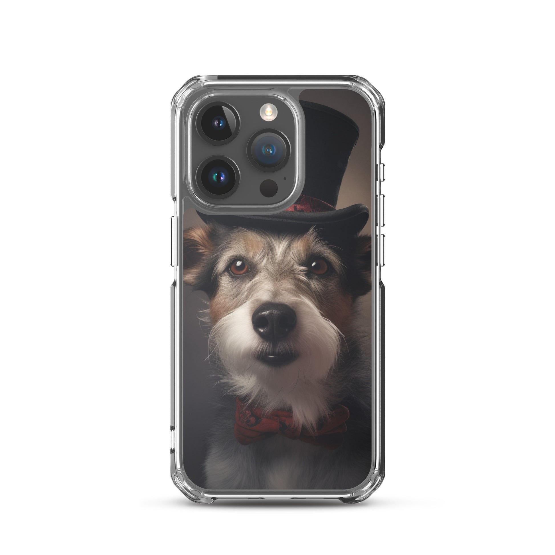 Top Hat Dog E Clear Case for iPhone