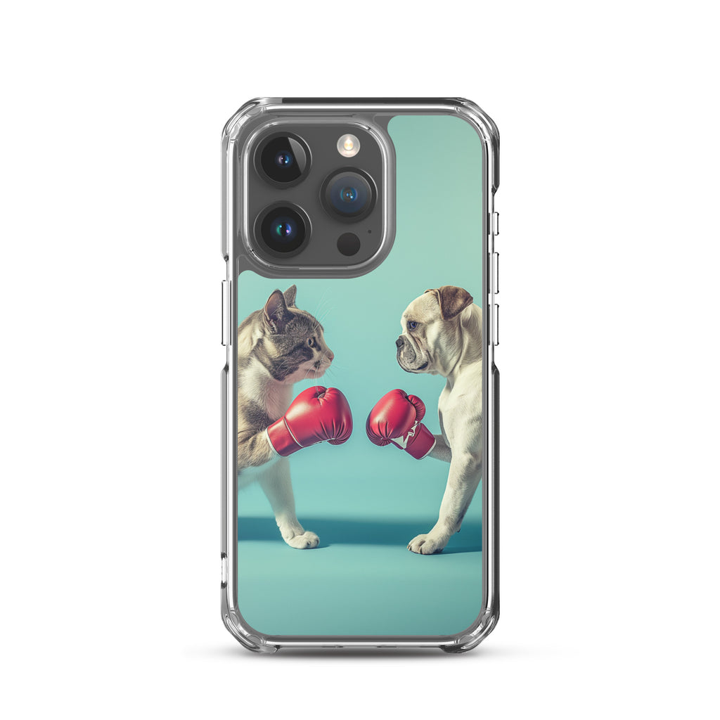 Boxing Dog n Cat C Clear Case for iPhone®