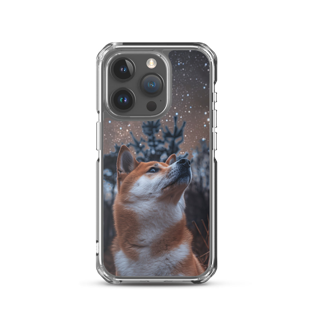 Shiba Inu Starry Night Clear Case for iPhone®