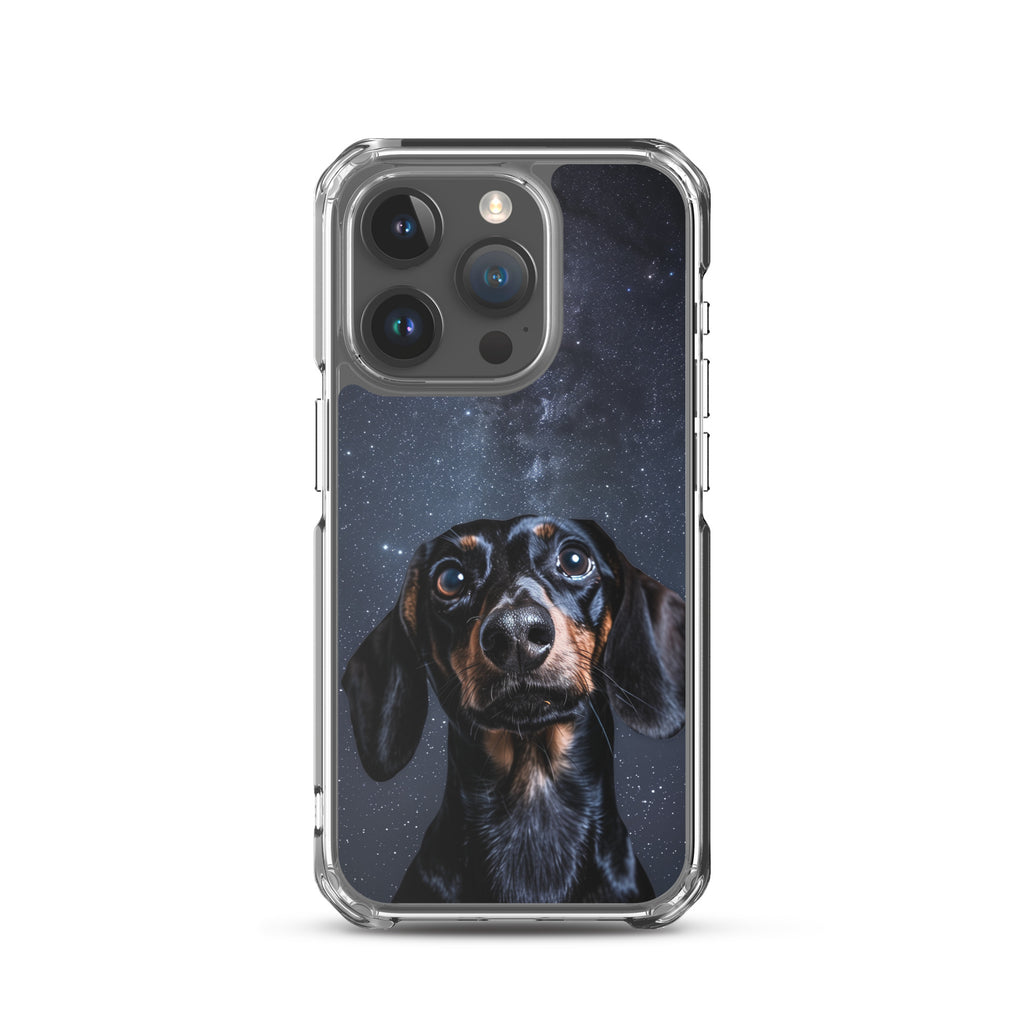 Dachshund Starry Night Clear Case for iPhone®