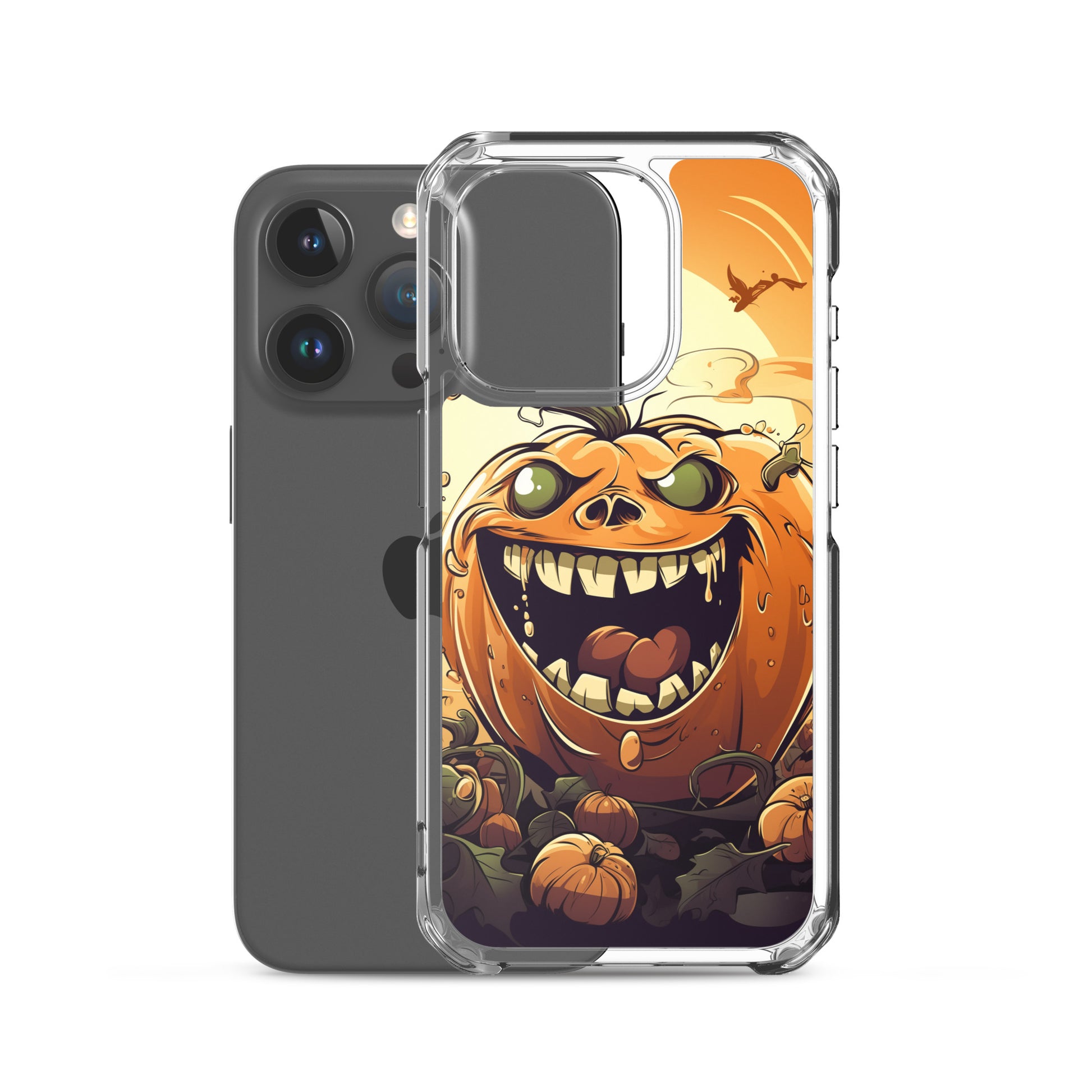 Halloween Pumpkin B Clear Case for iPhone