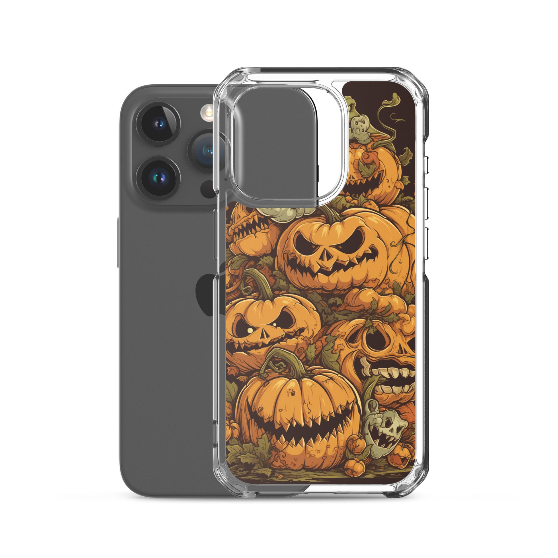 Halloween Pumpkin C Clear Case for iPhone