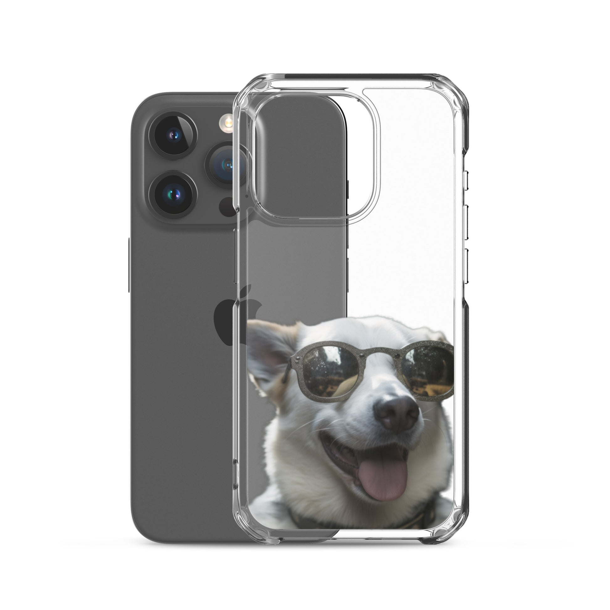 Glasses dog A clear case for iphone