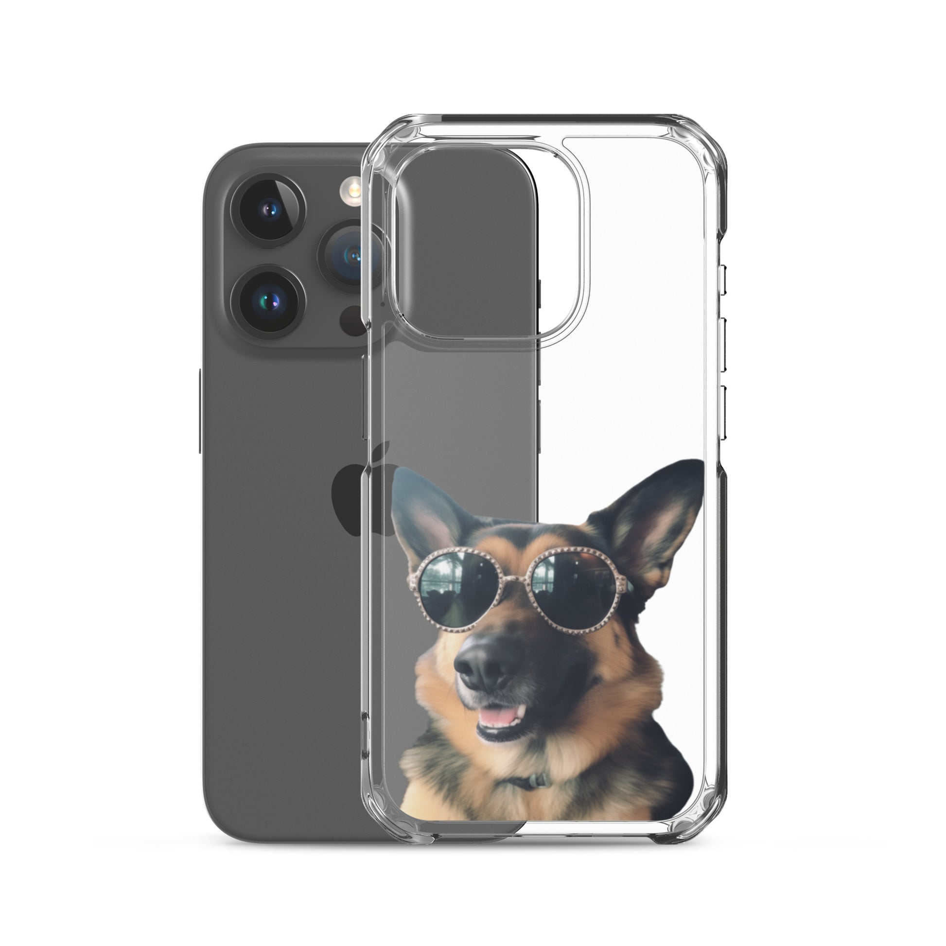 Glasses Dog D Clear Case for iPhone