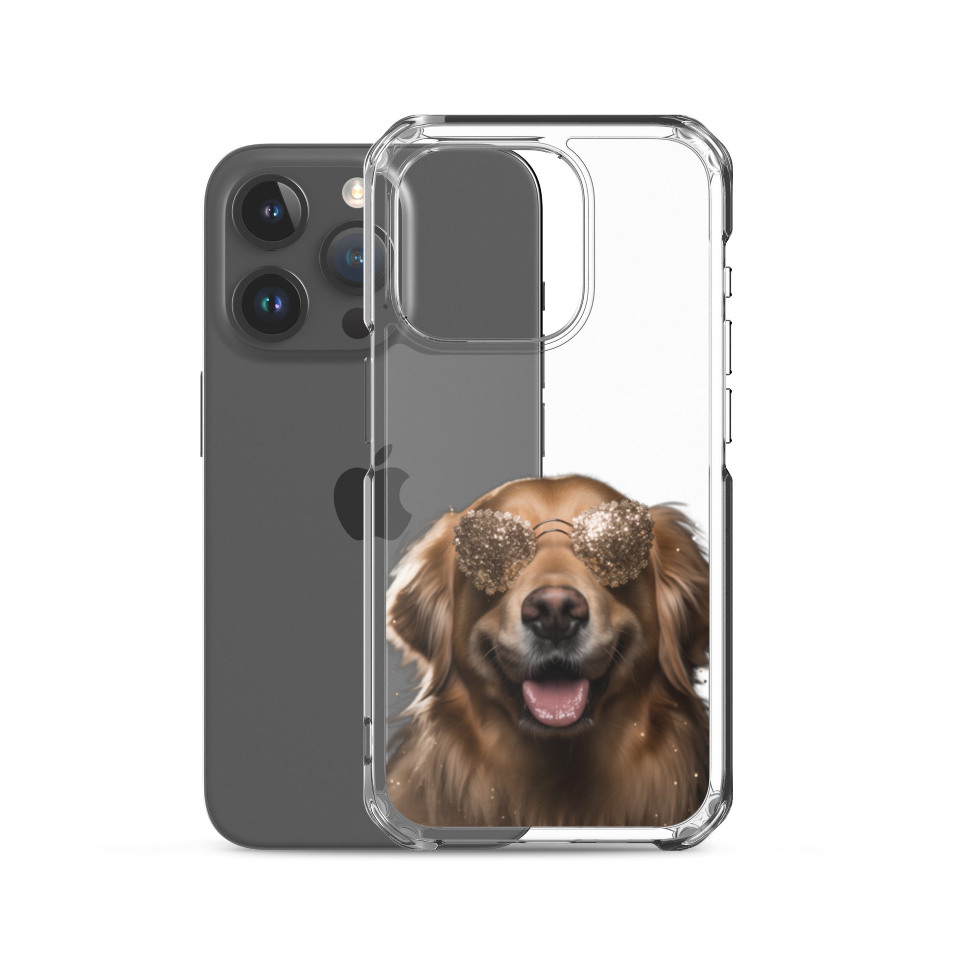 Glasses Dog G Clear Case for iPhone