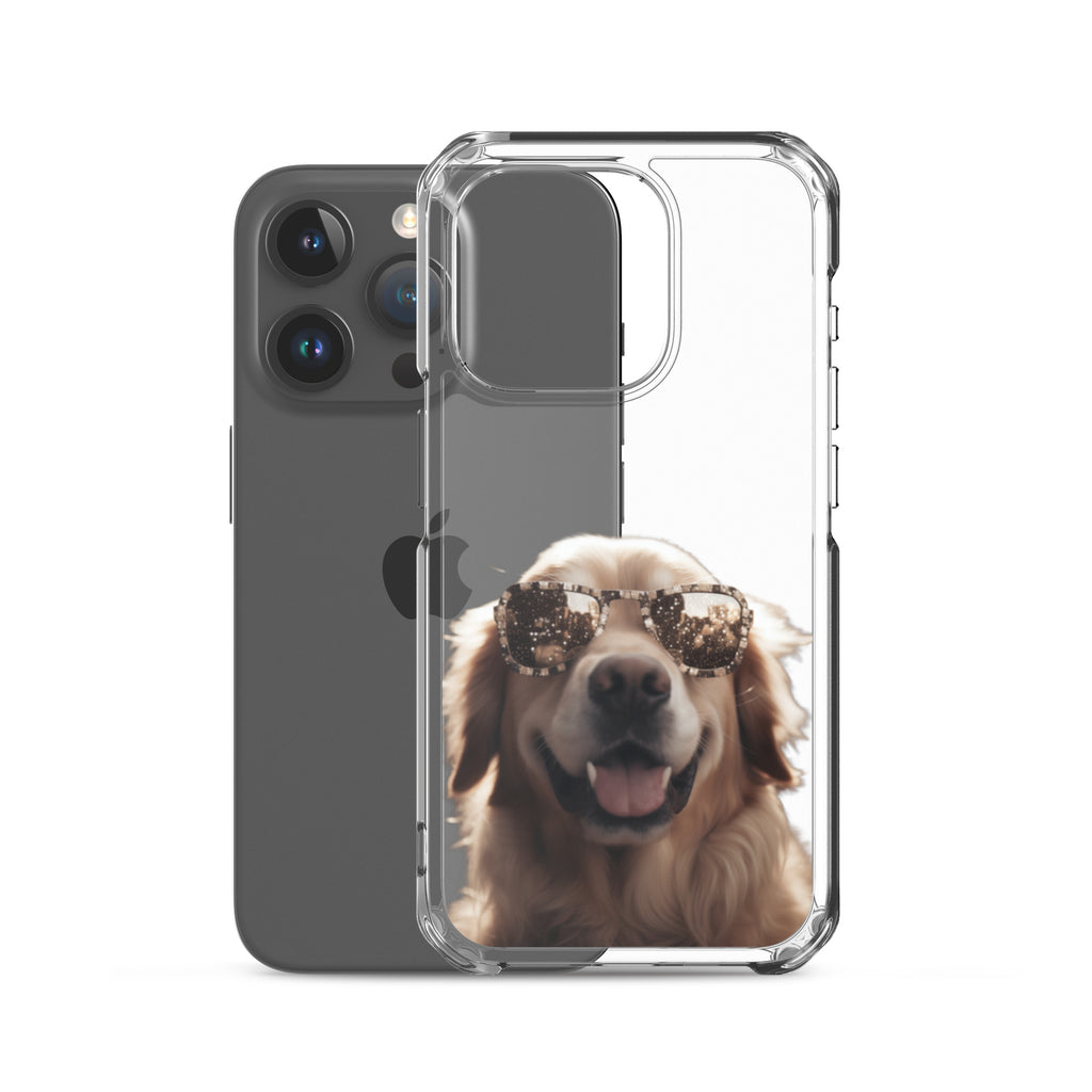Glasses Dog K Clear Case for iPhone