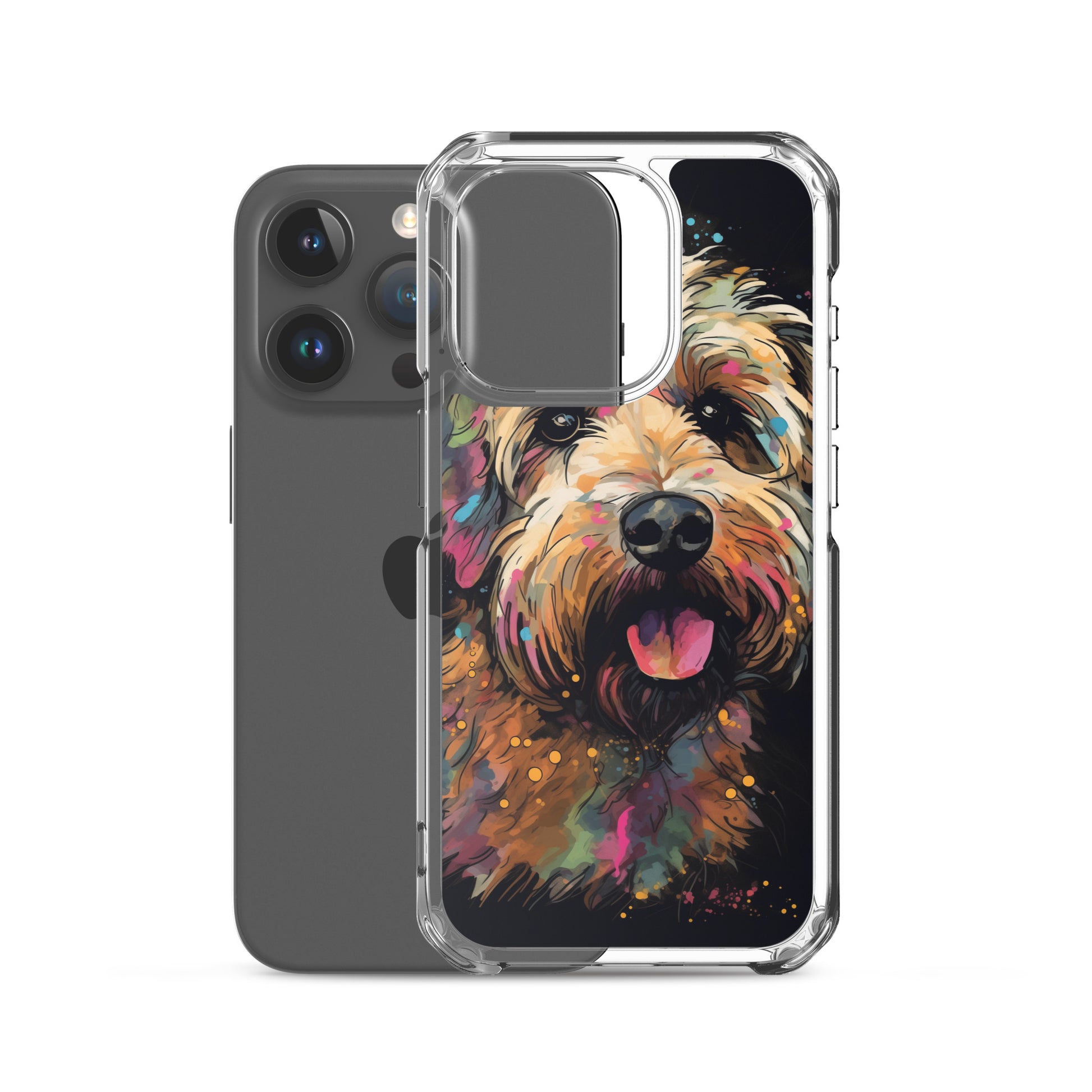 Van Gogh Style Dog A Clear Case for iPhone