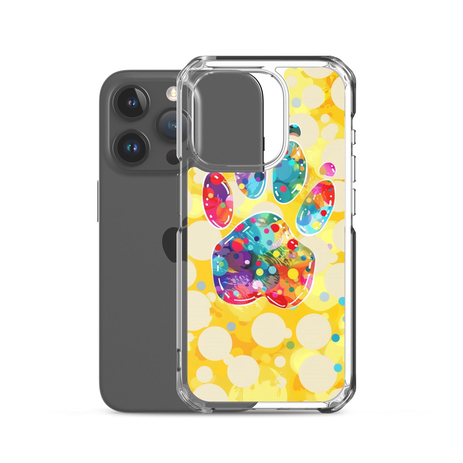 Artistic PawPrints Borealis Clear Case for iPhone®