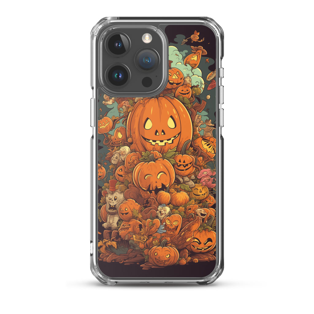 Halloween Pumpkin A Clear Case for iPhone