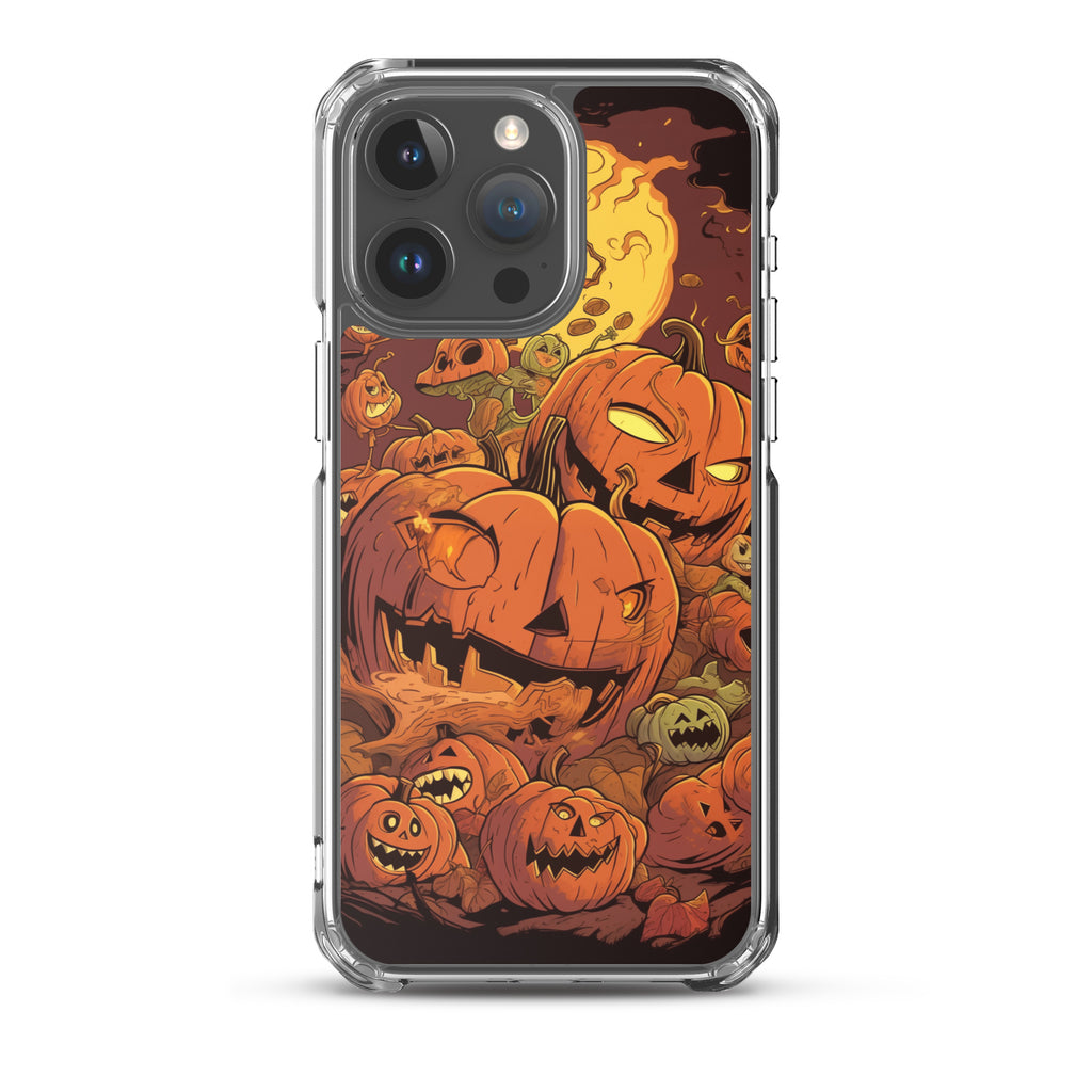 Halloween Pumpkin D Clear Case for iPhone