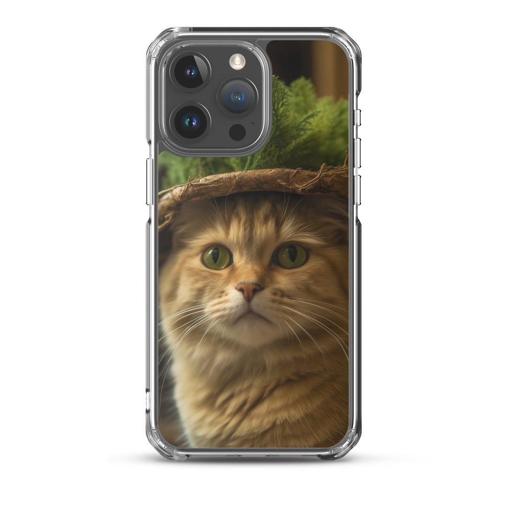 Cat Hat D Clear Case for iPhone