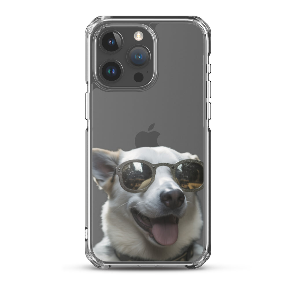 Glasses dog A clear case for iphone