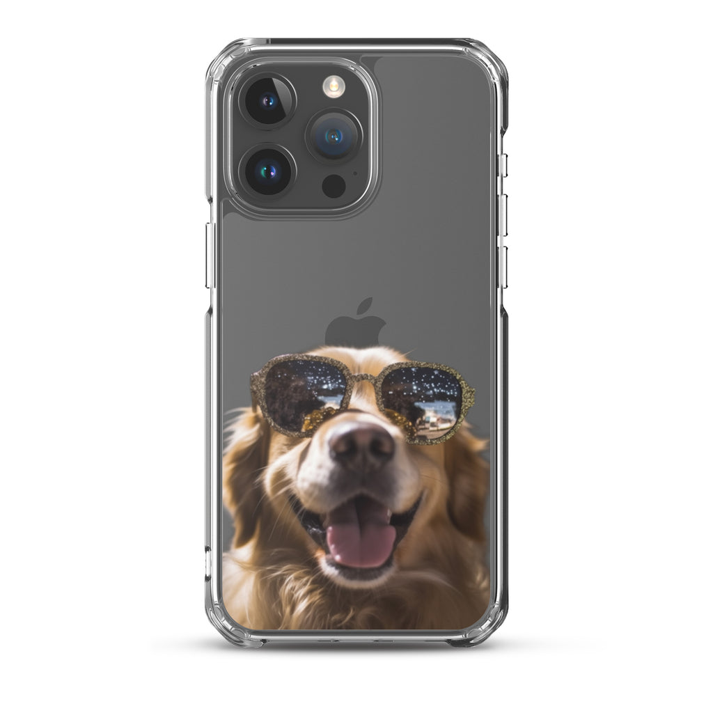 Glasses Dog C Clear Case for iPhone