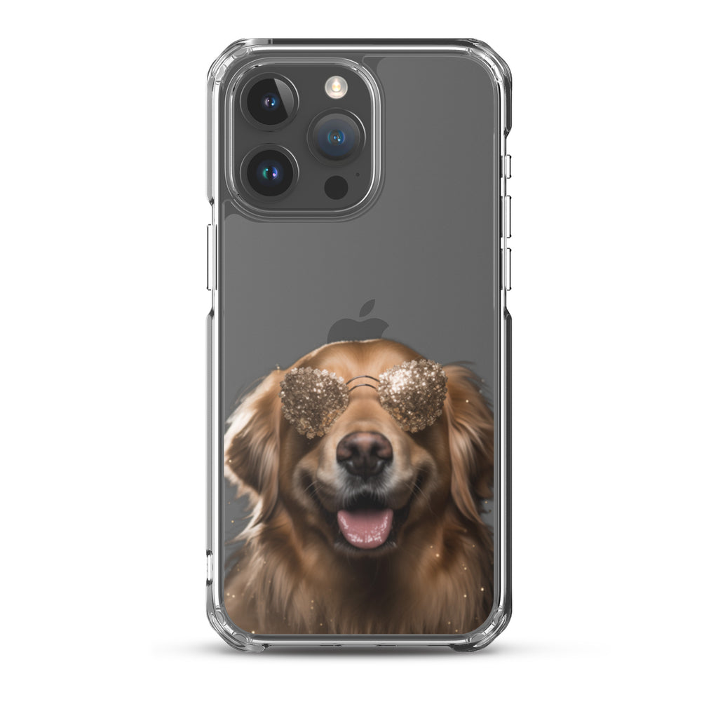 Glasses Dog G Clear Case for iPhone