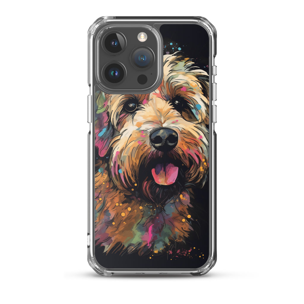 Van Gogh Style Dog A Clear Case for iPhone