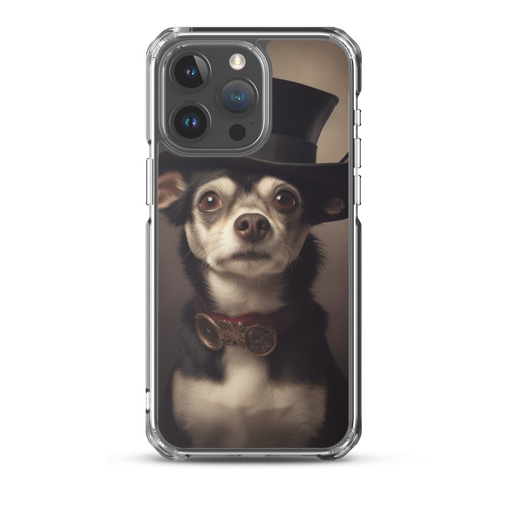 Top Hat Dog A Clear Case for iPhone