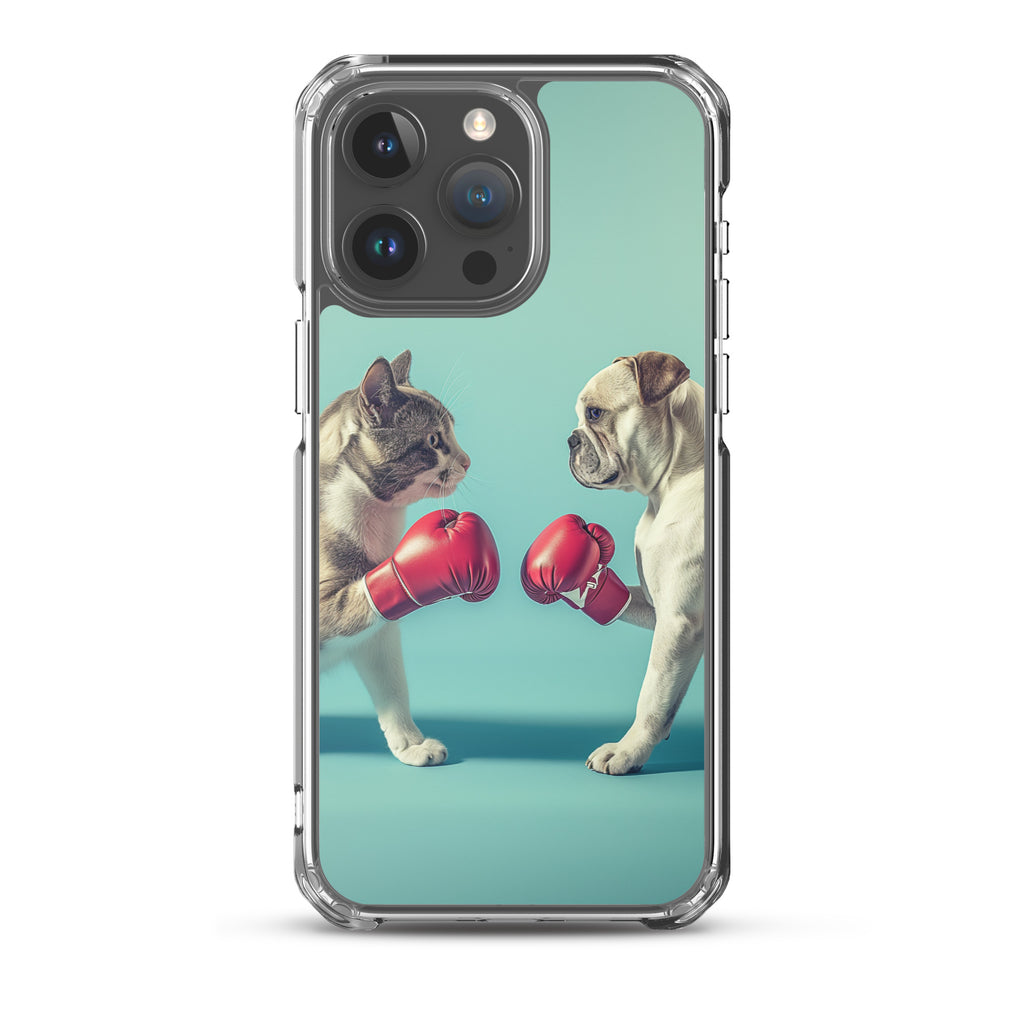 Boxing Dog n Cat C Clear Case for iPhone®