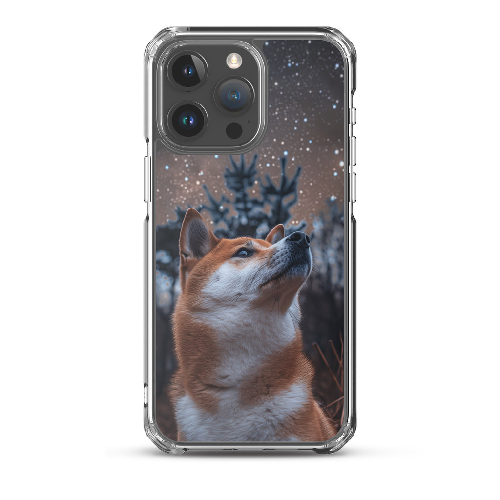 Shiba Inu Starry Night Clear Case for iPhone®