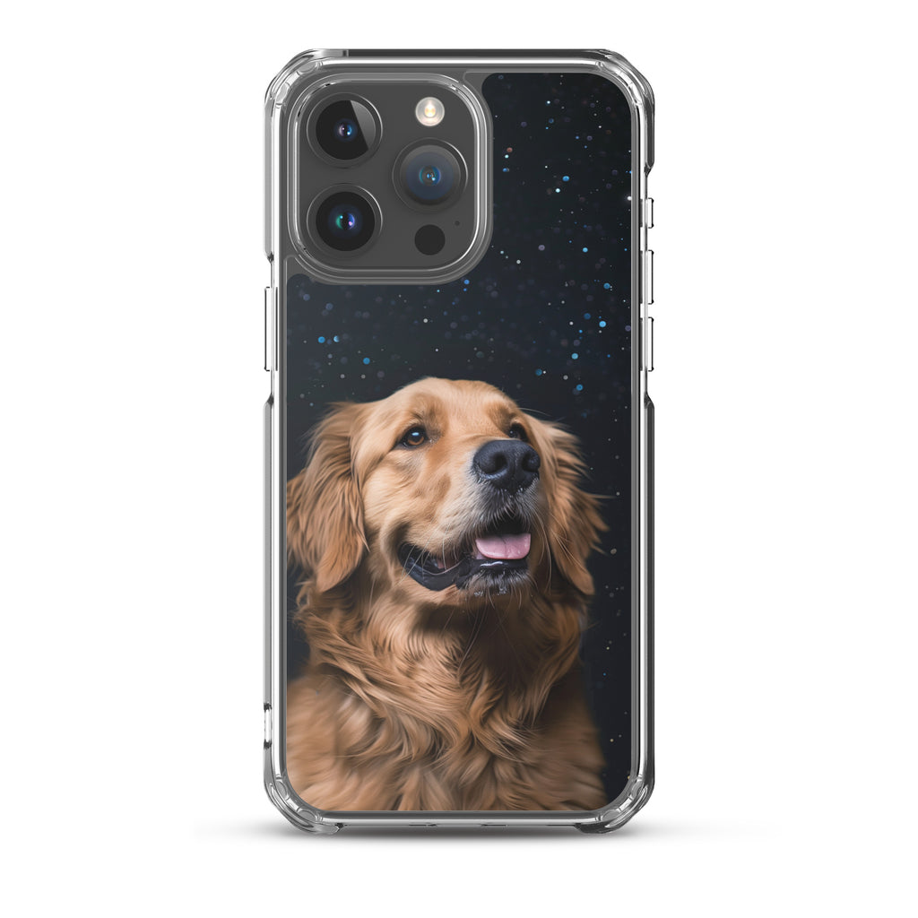 Golden Retriever Starry Night Clear Case for iPhone®