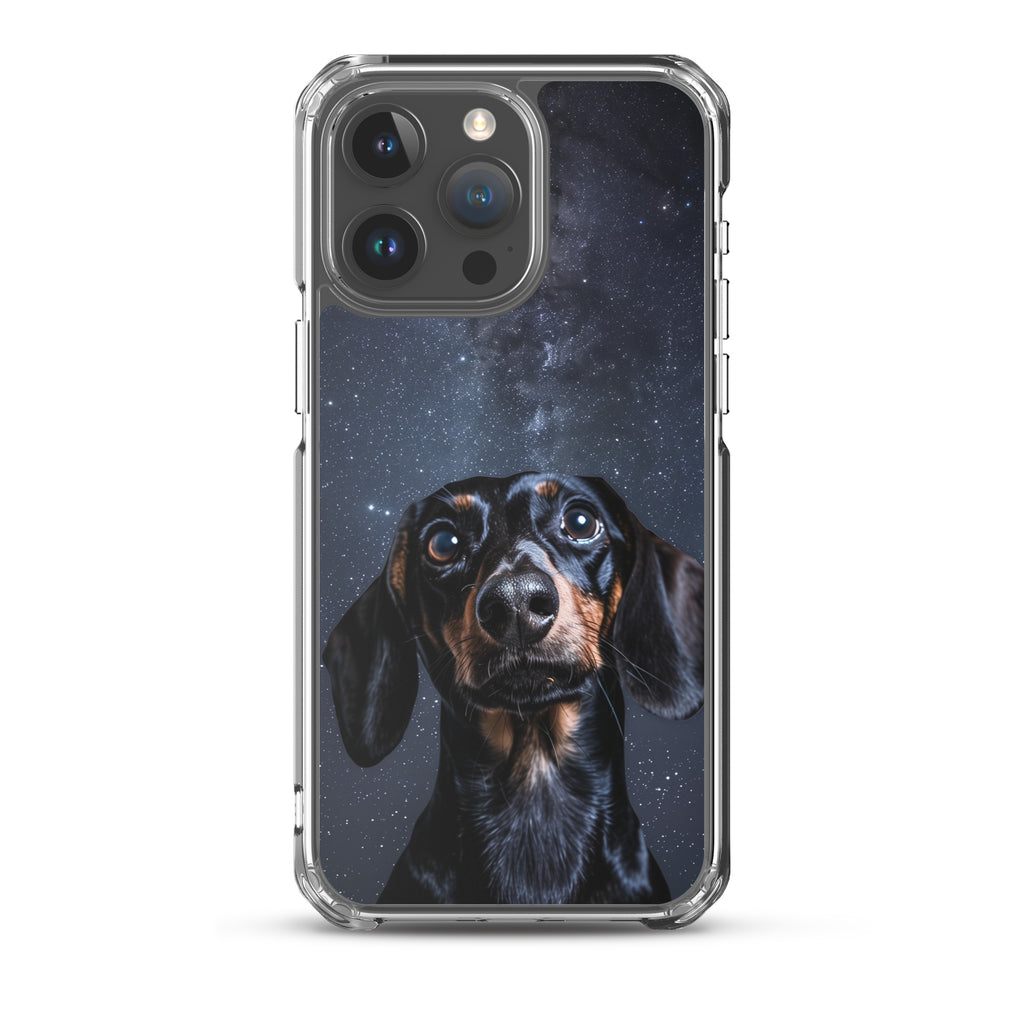 Dachshund Starry Night Clear Case for iPhone®