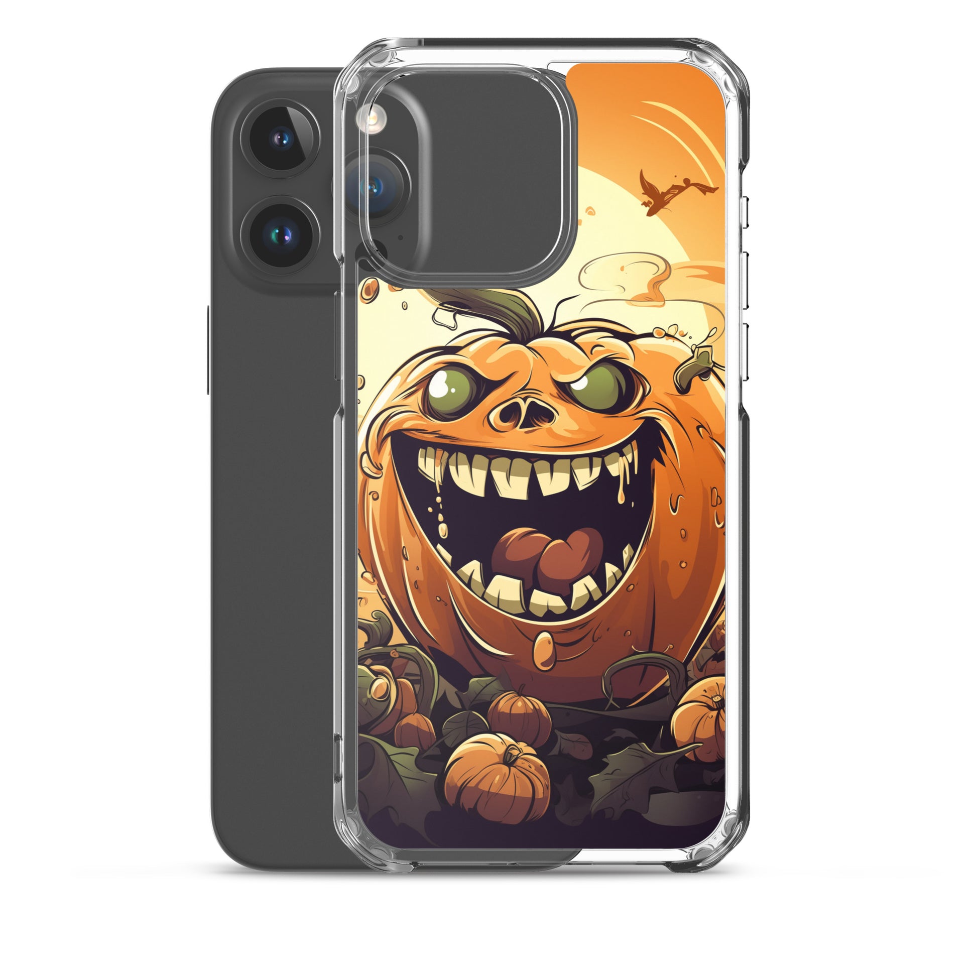 Halloween Pumpkin B Clear Case for iPhone