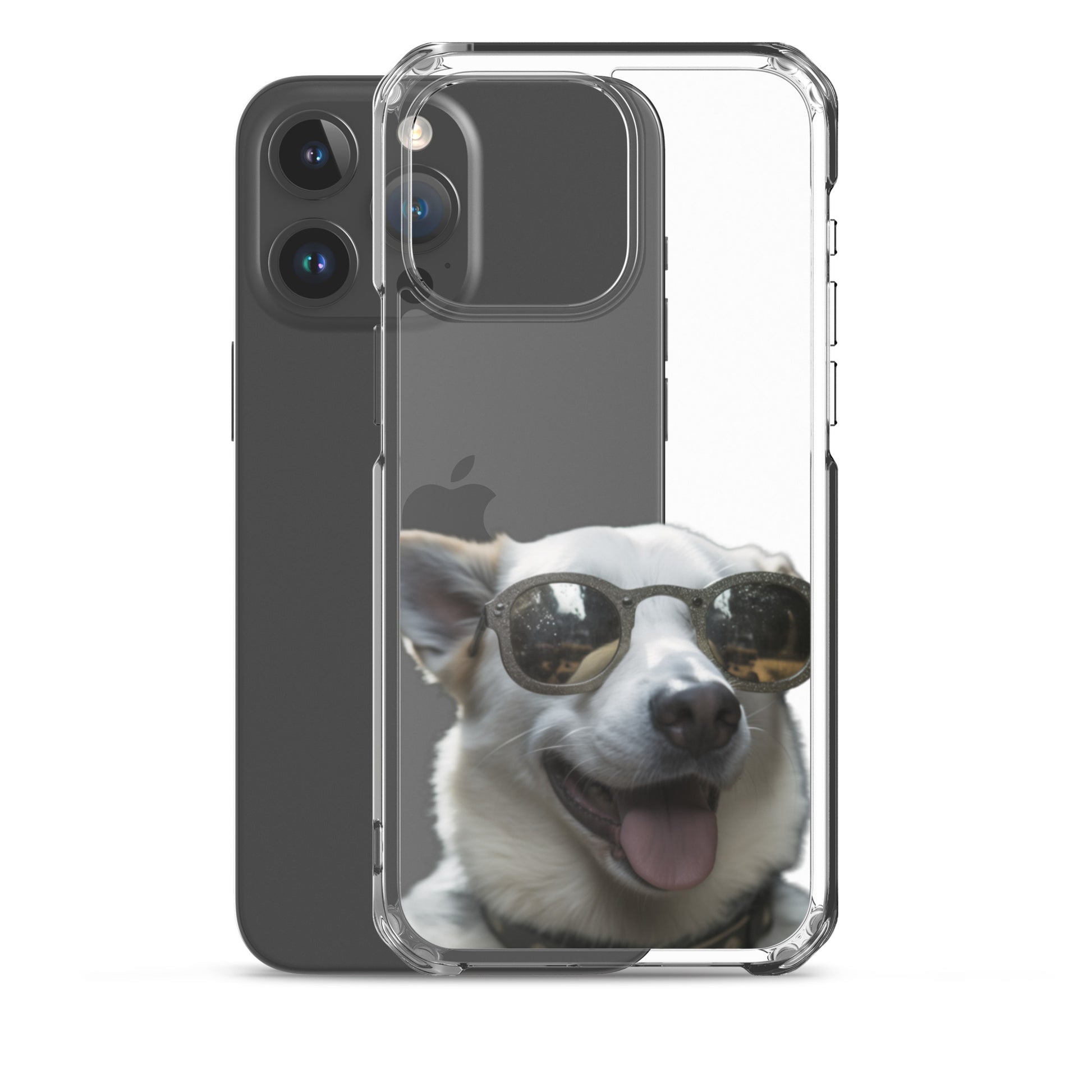 Glasses dog A clear case for iphone