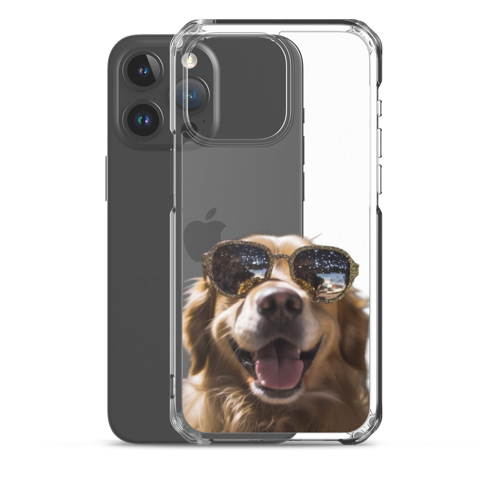 Glasses Dog C Clear Case for iPhone