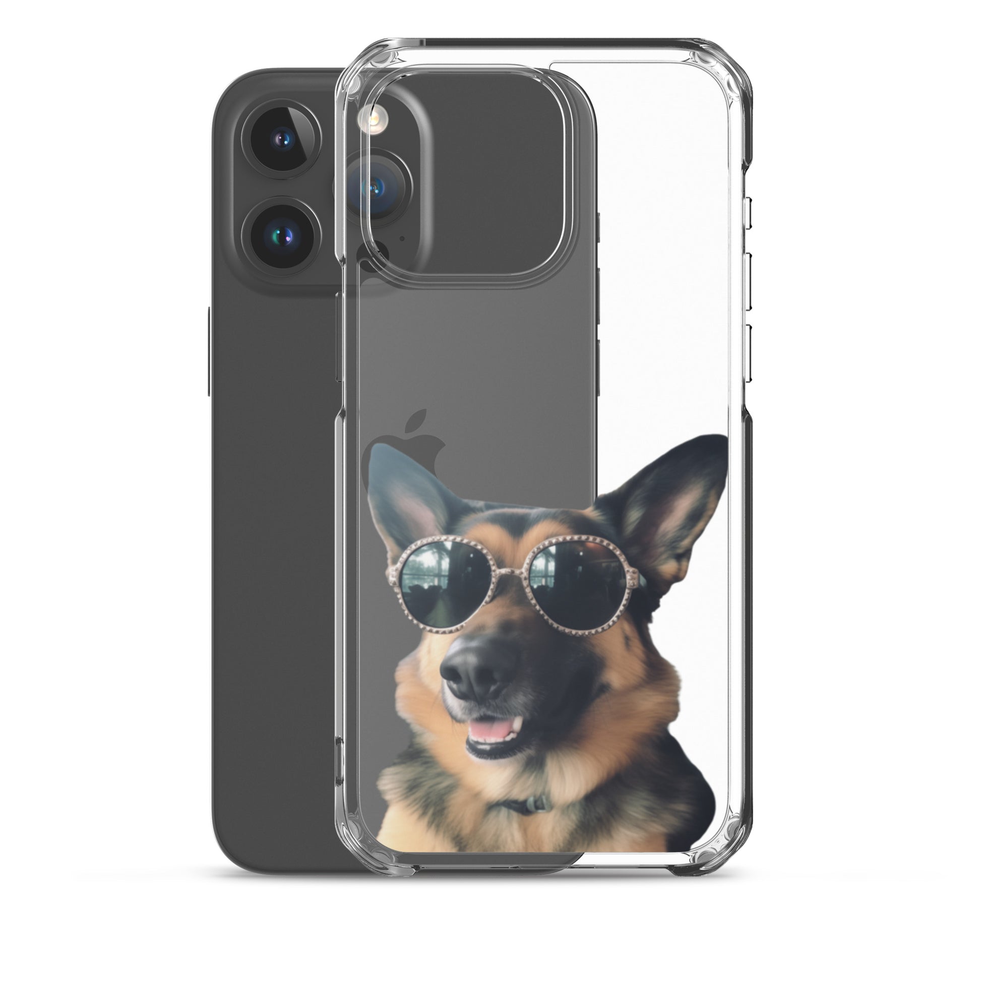Glasses Dog D Clear Case for iPhone