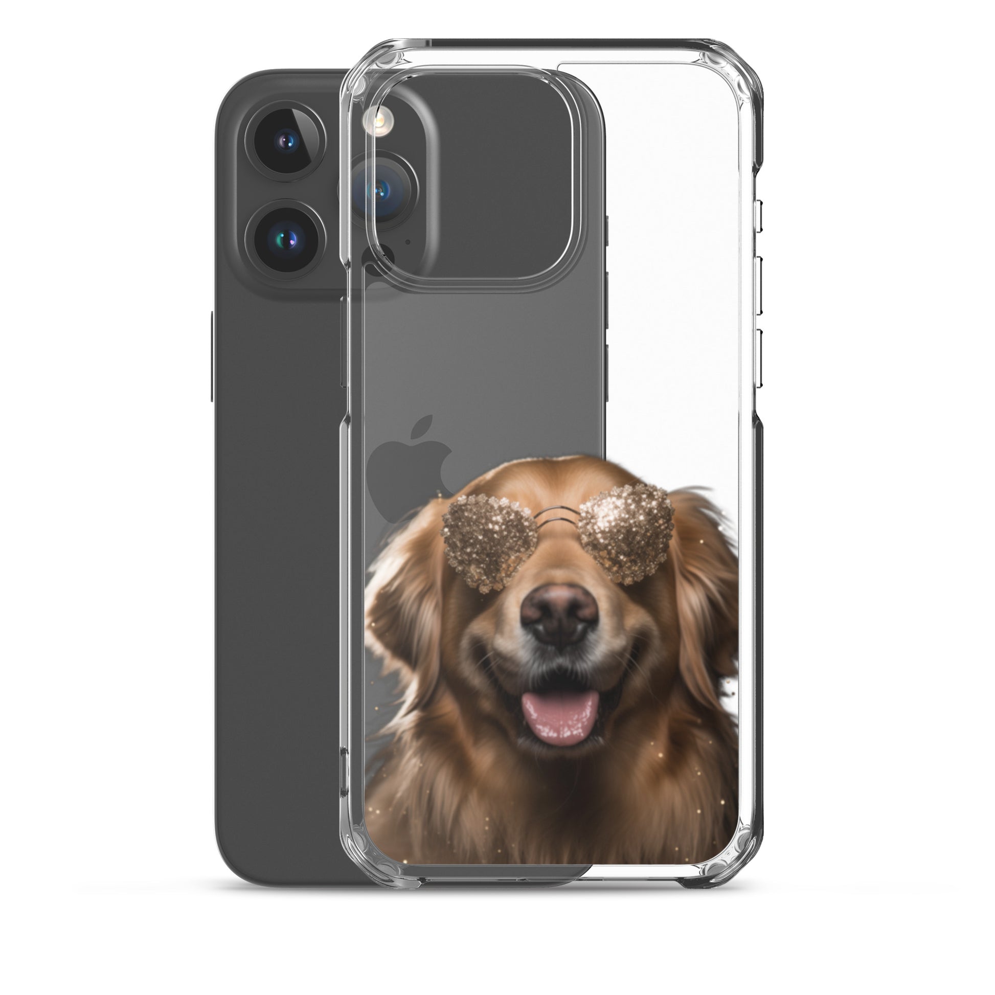 Glasses Dog G Clear Case for iPhone