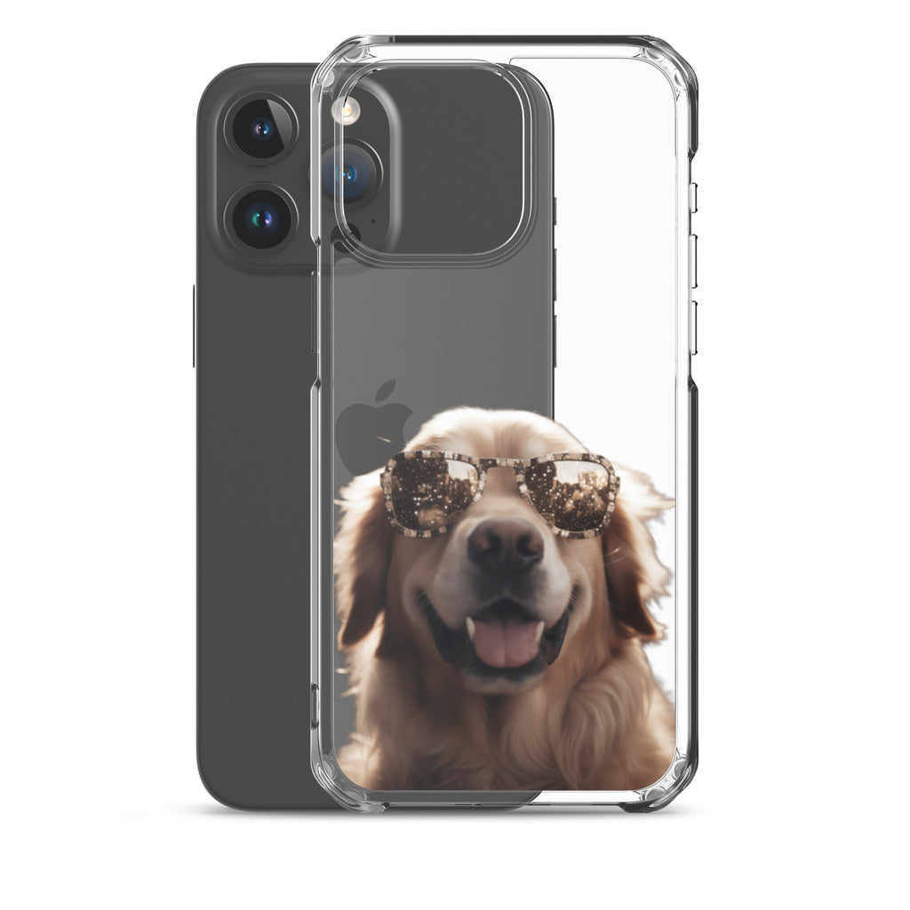 Glasses Dog K Clear Case for iPhone