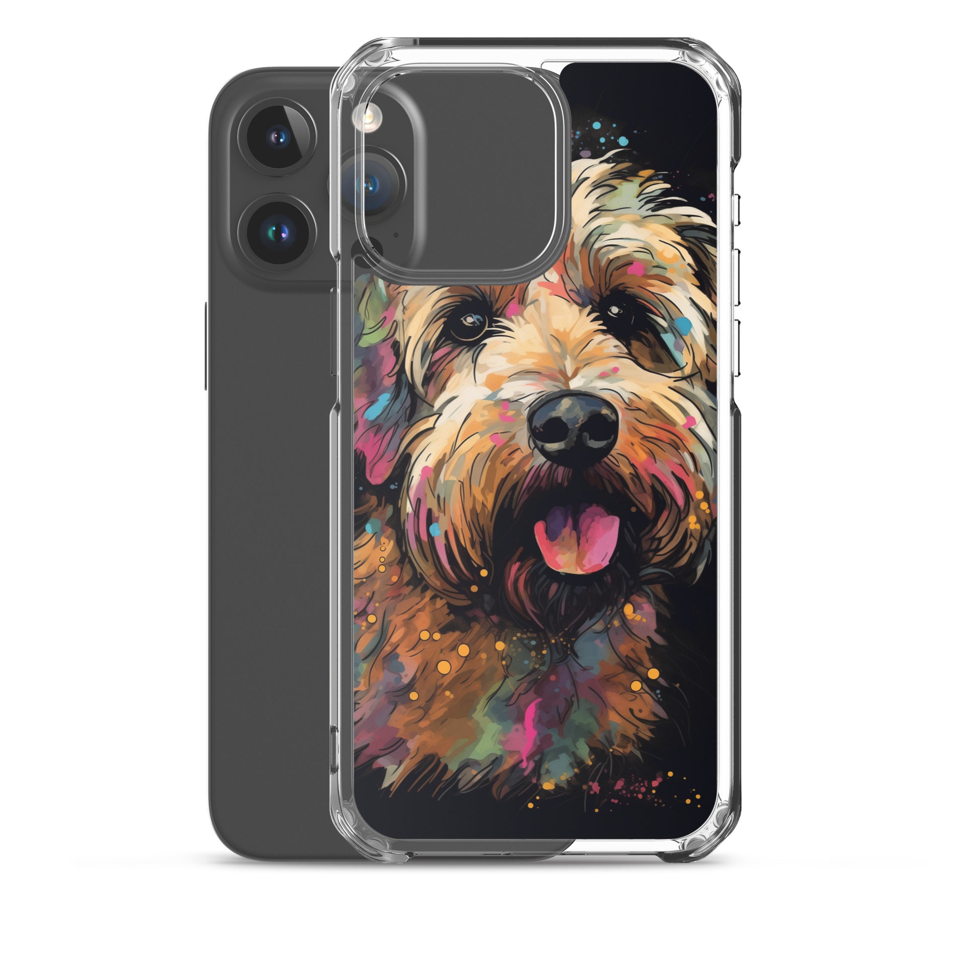 Van Gogh Style Dog A Clear Case for iPhone