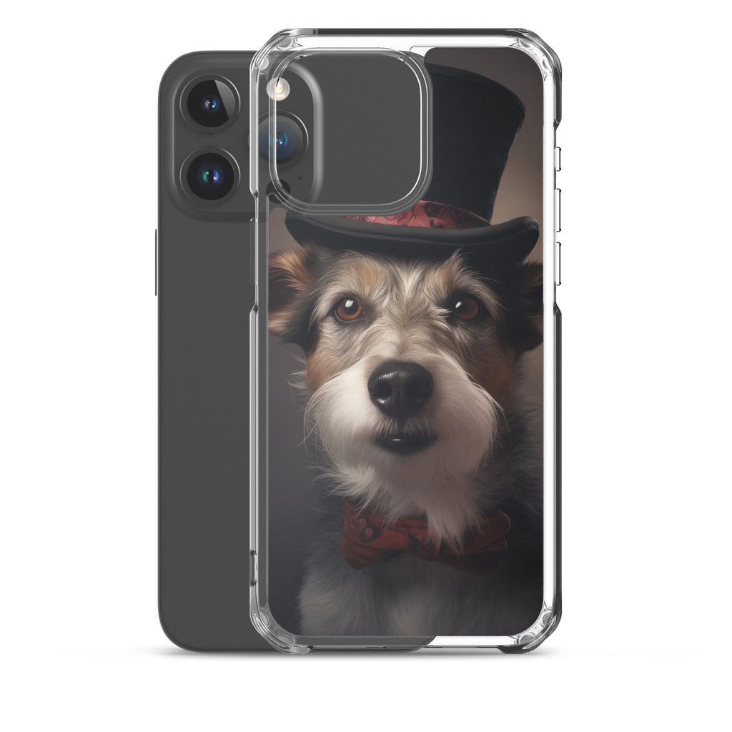 Top Hat Dog E Clear Case for iPhone