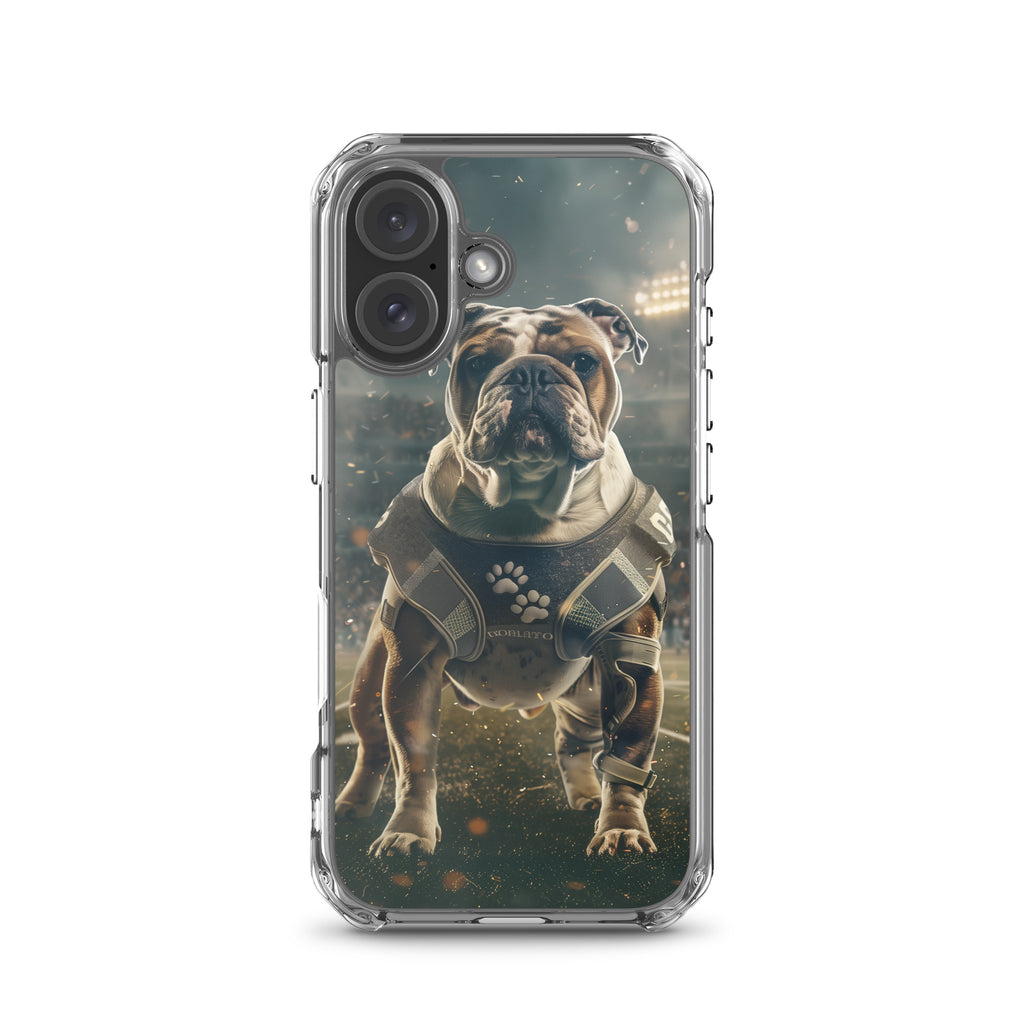 Bulldog Football-Themed Clear Case for iPhone®