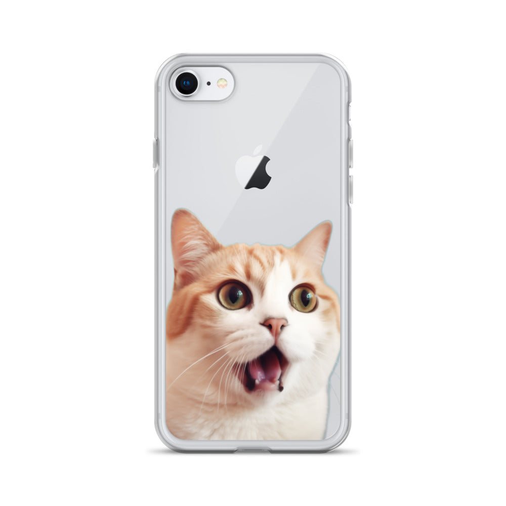 Cat E Clear Case for iPhone