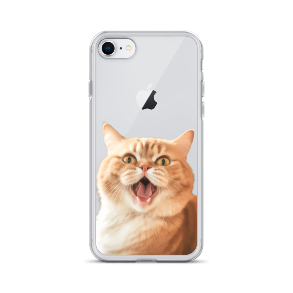 Cat K Clear Case for iPhone