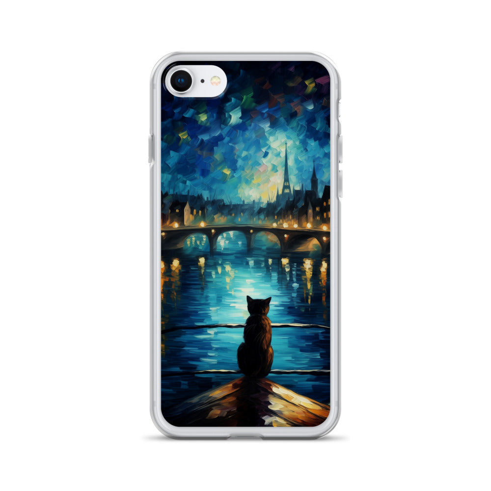 River Cat B Clear Case for iPhone