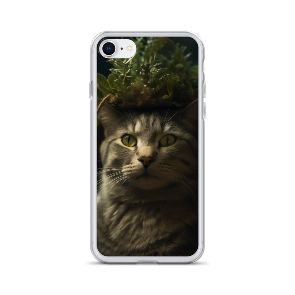 Cat Hat C Clear Case for iPhone