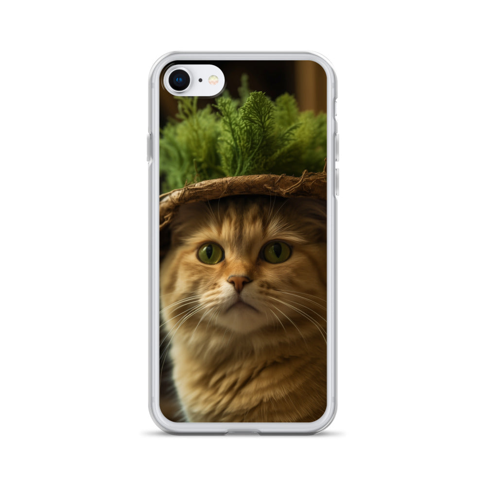 Cat Hat D Clear Case for iPhone