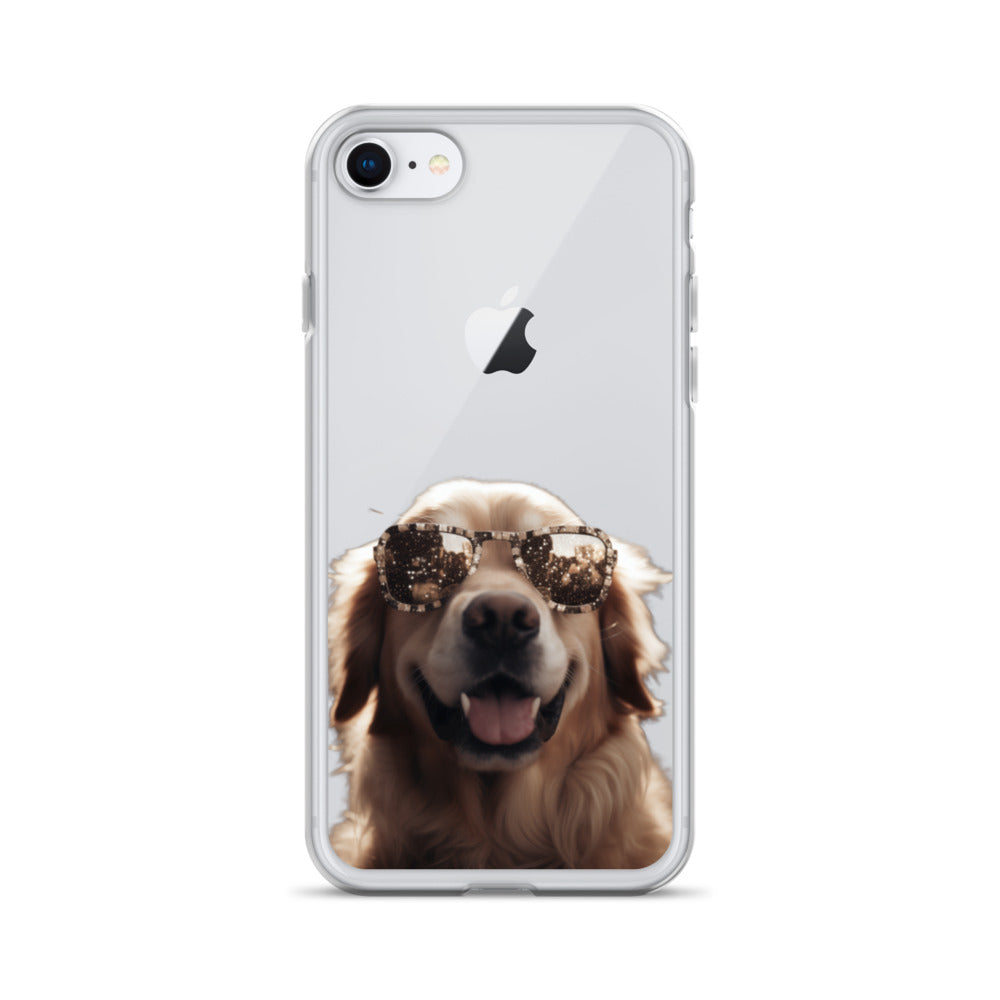 Glasses Dog K Clear Case for iPhone